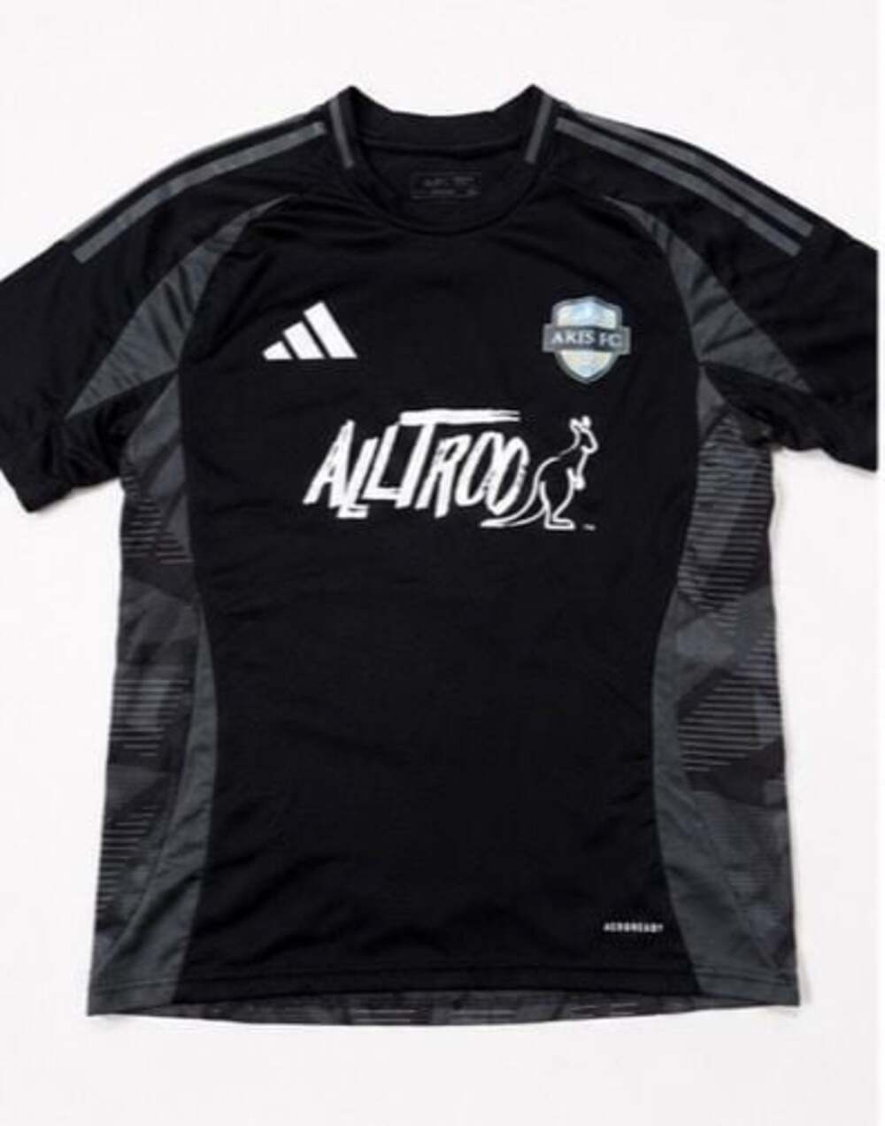 adidas Aris FC 2024-25 Black Alltroo Custom Soccer Jersey